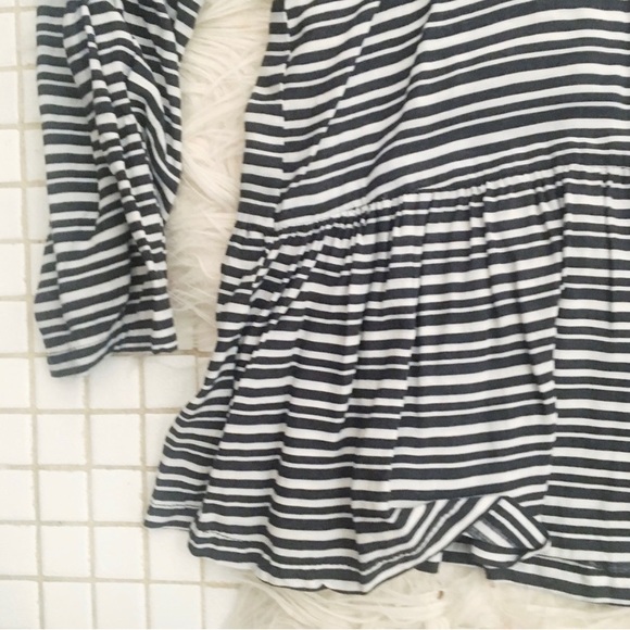 Bongo Pinstriped Peplum Style Blouse - Picture 5 of 7